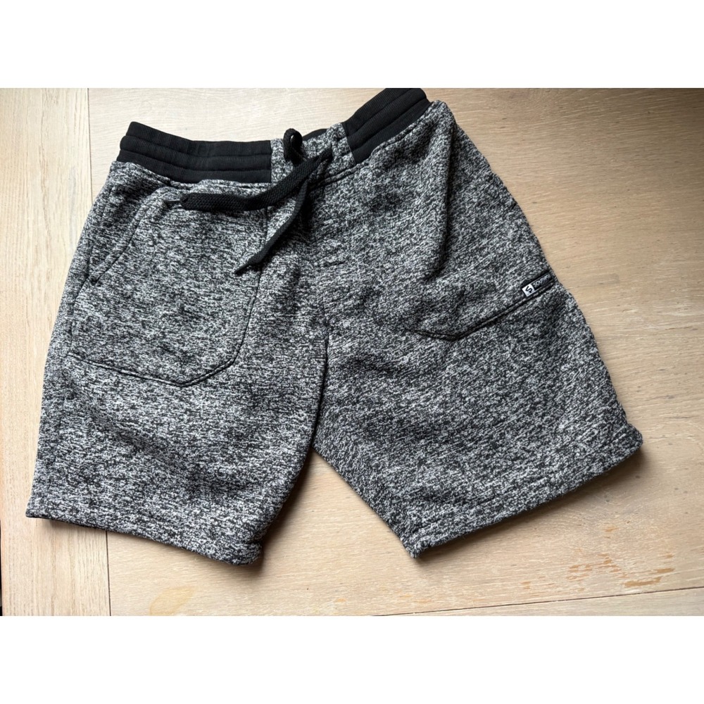 Southpole Mens Grey Marl Fleece Sweat Shorts Size M Drawstring Streetwear Lounge